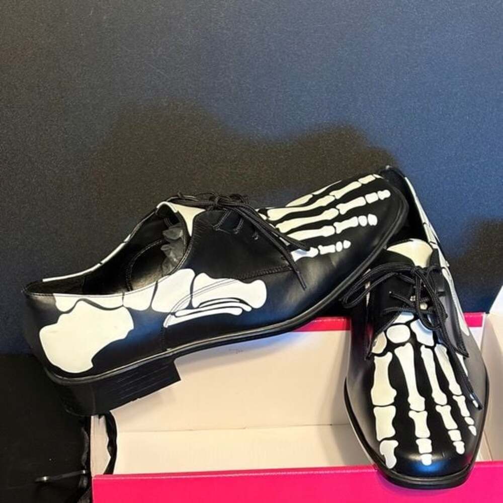 Funtasma Black and White Skeleton Oxfords